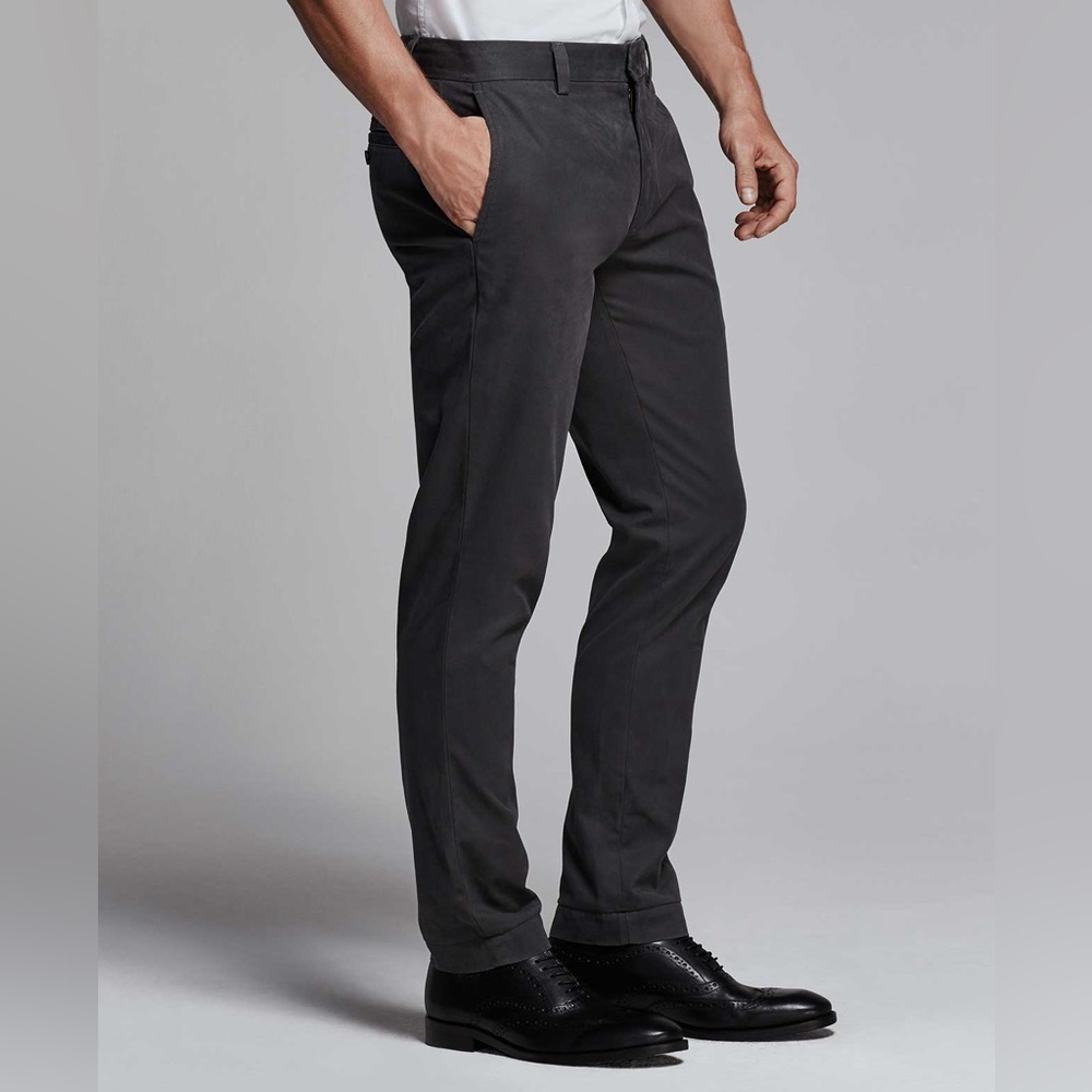 Banana Republic Men's Fulton Skinny Chinos in Dark Gray 34x30